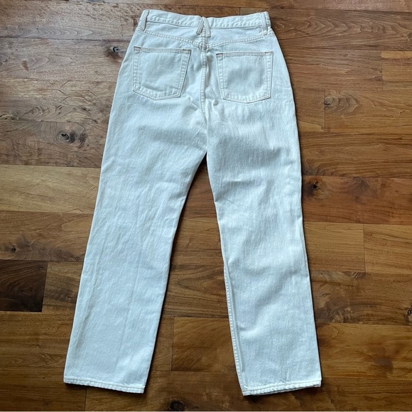 SLVRLAKE Dakota Ivory Destructed Straight Leg Jeans size 29 - Picture 5 of 16